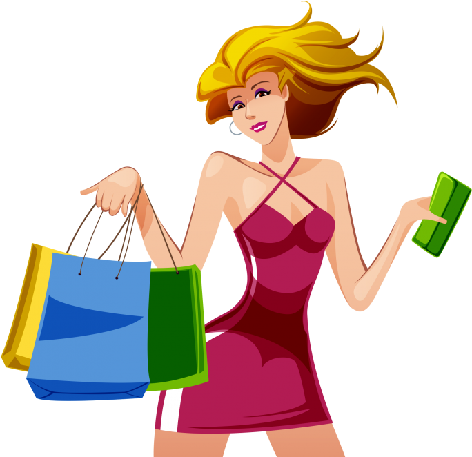Type Shopping Girl Pink Objects PNG