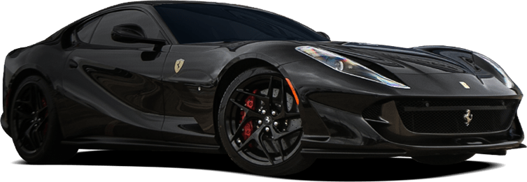 Black Ferrari View Car Cars PNG