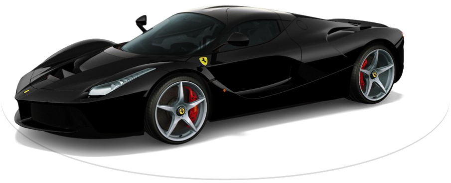 Model Ferrari Black Cars PNG