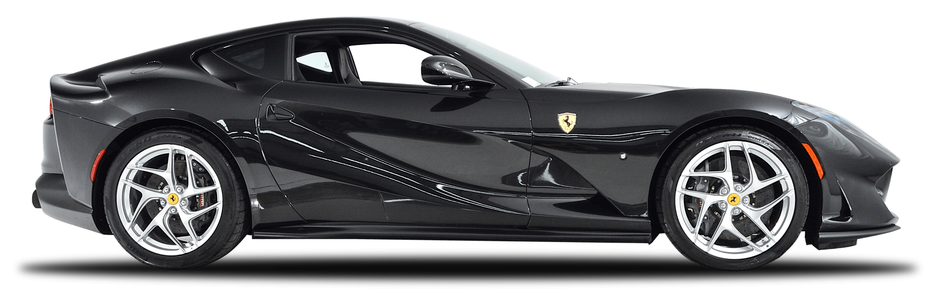 Cars Side View Black Ferrari PNG
