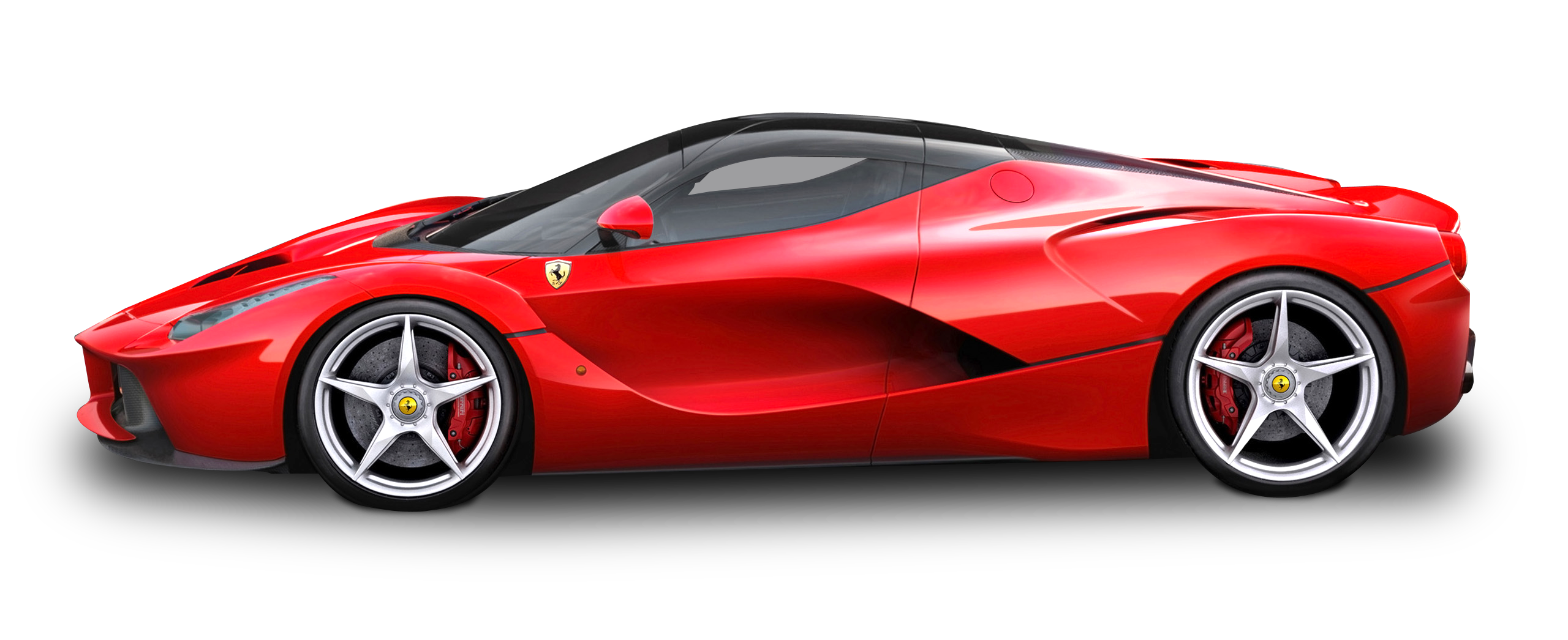 Cars Ferrari View Side Red PNG