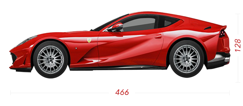 Cars Red View Side Ferrari PNG