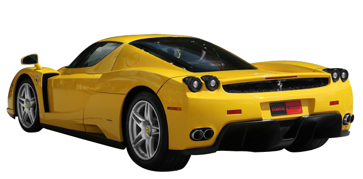 Superfast Yellow Cars Ferrari PNG