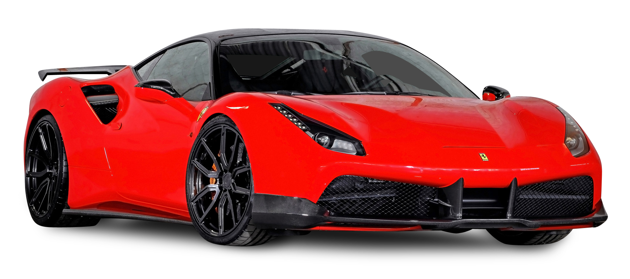 Red Ferrari View Cars Wolf PNG