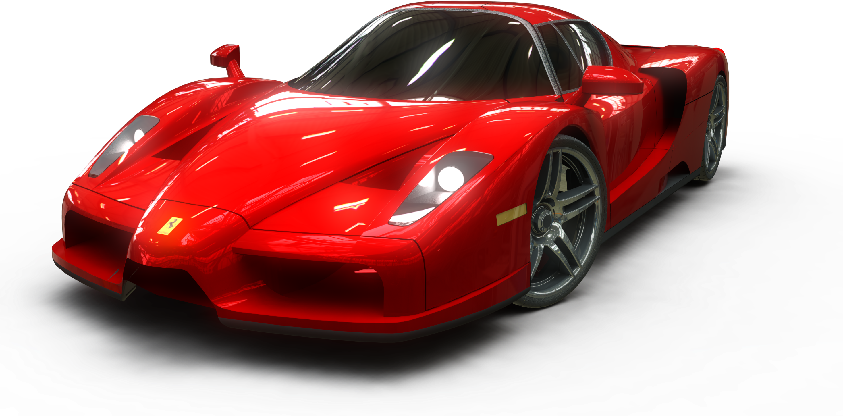 Red Side Cars Ferrari View PNG