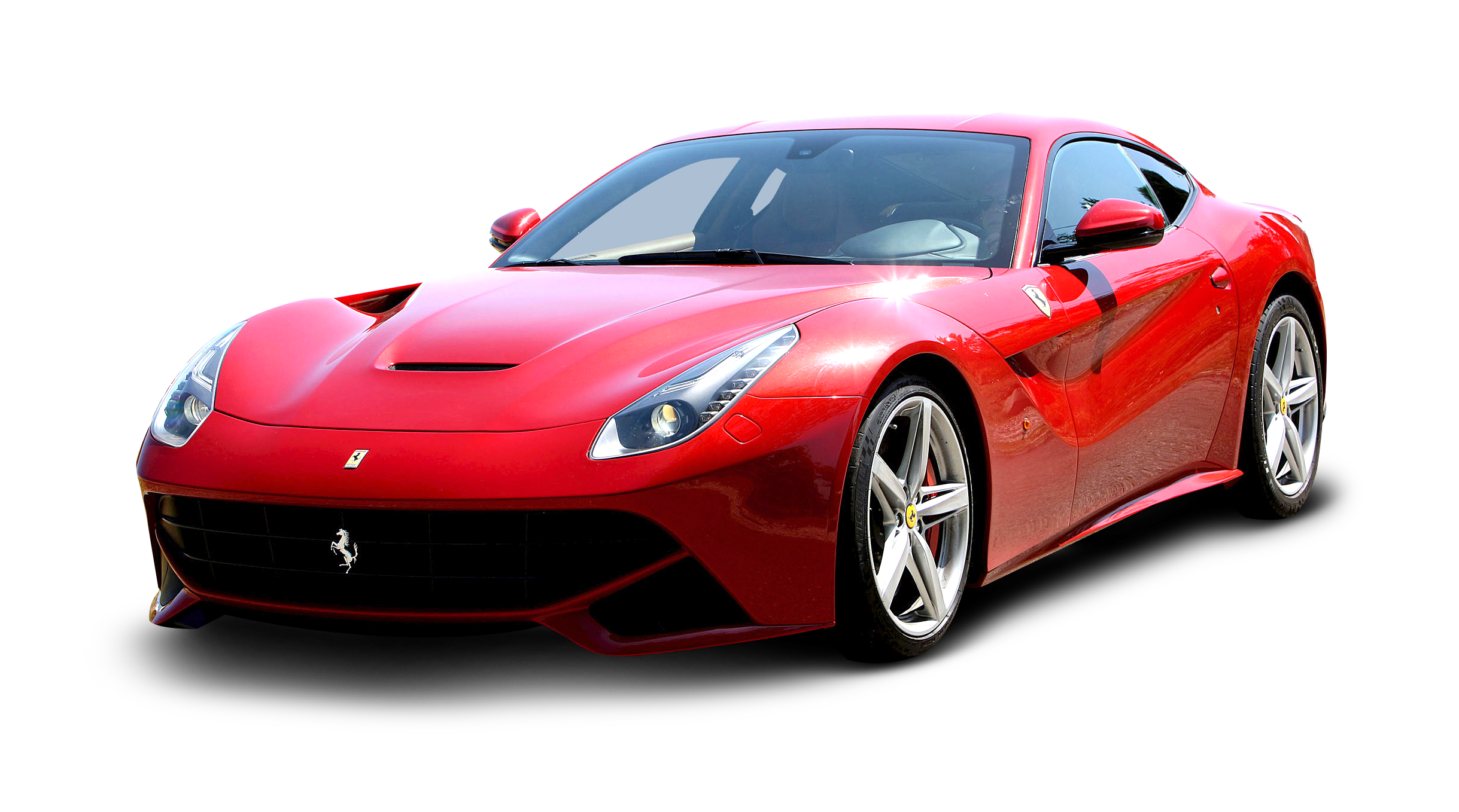 Ferrari Red Side View Cars PNG