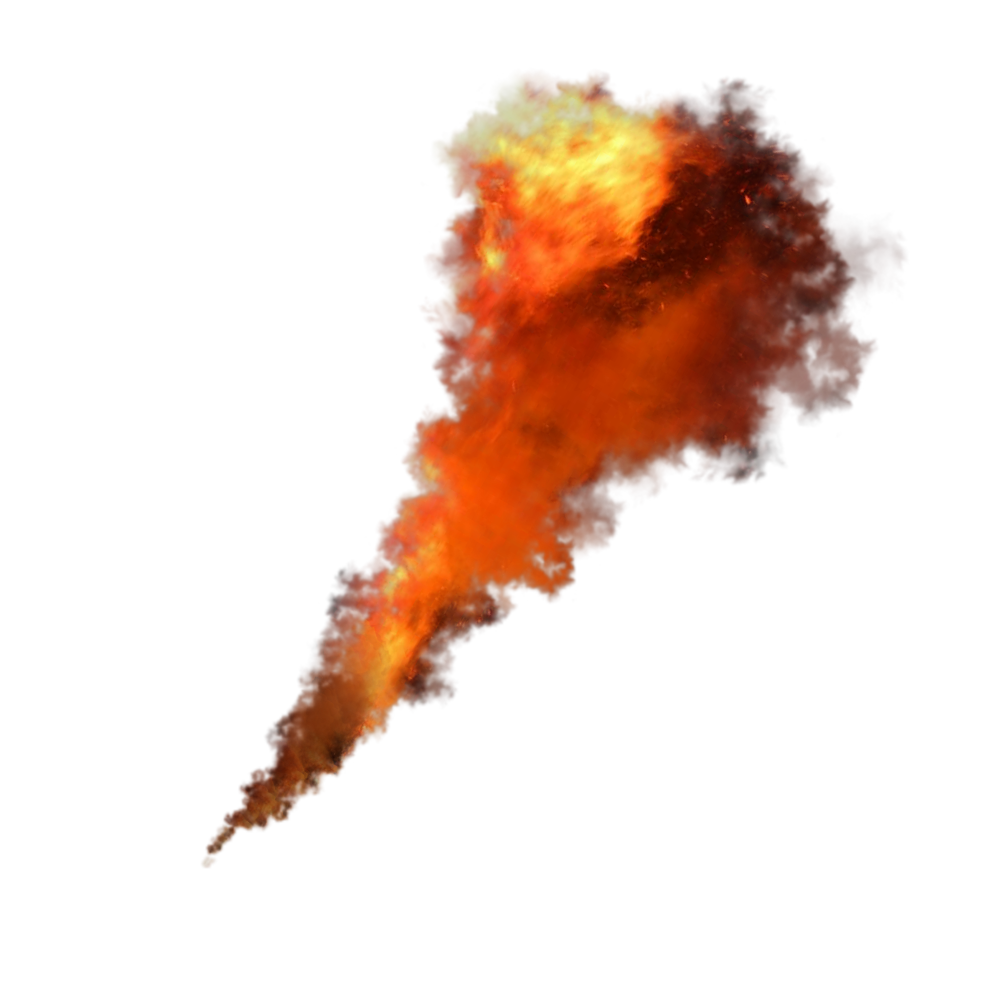 Attack Torpedo Blaze Fireball Smoke PNG