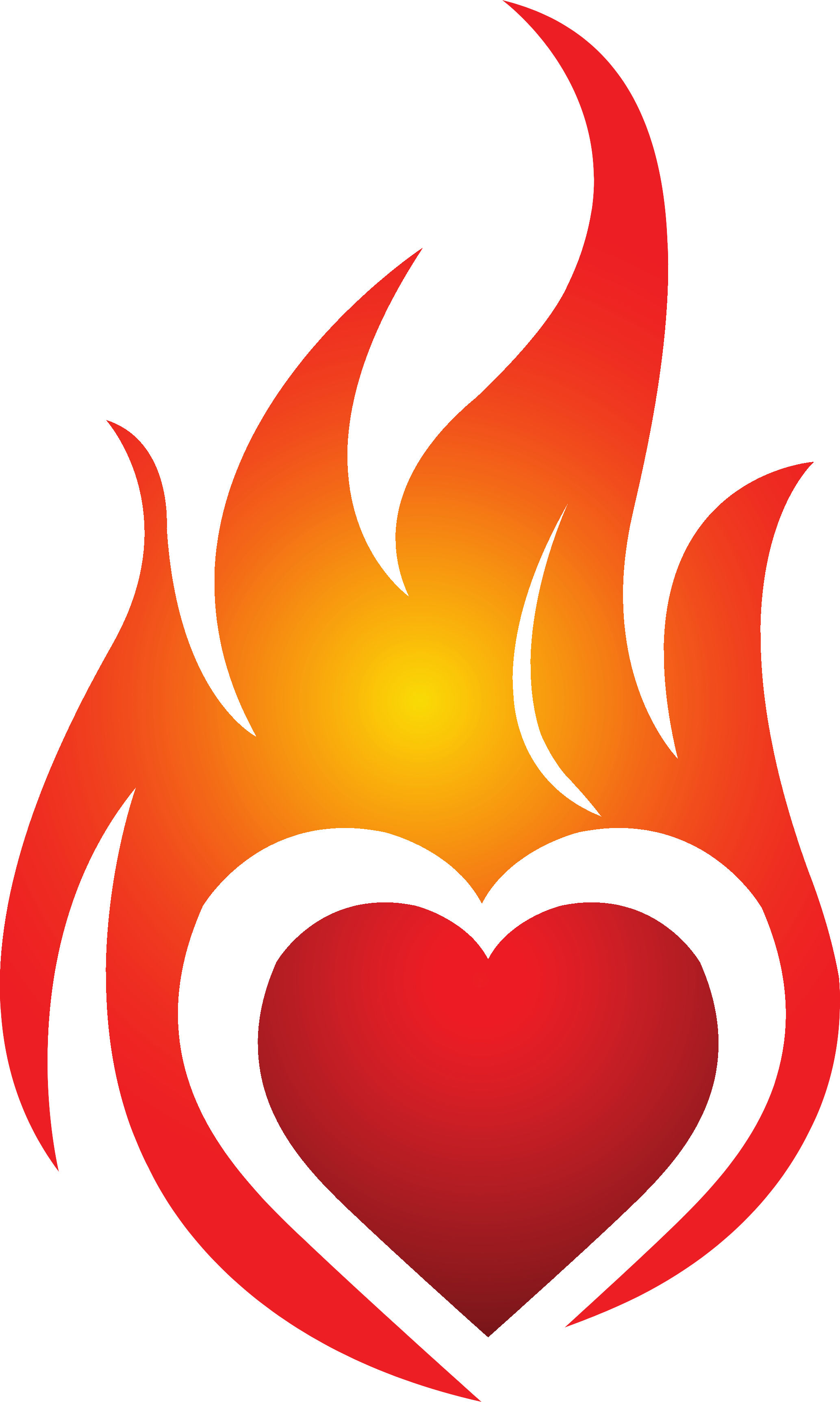 Fire Flame Heart Heat Torch PNG