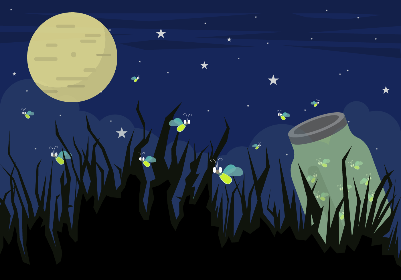 Firefly Phenomenon Biology Insect Silhouette PNG