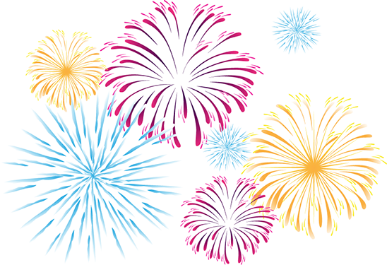 Lighters Fireworks Gifts Revelers Confetti PNG