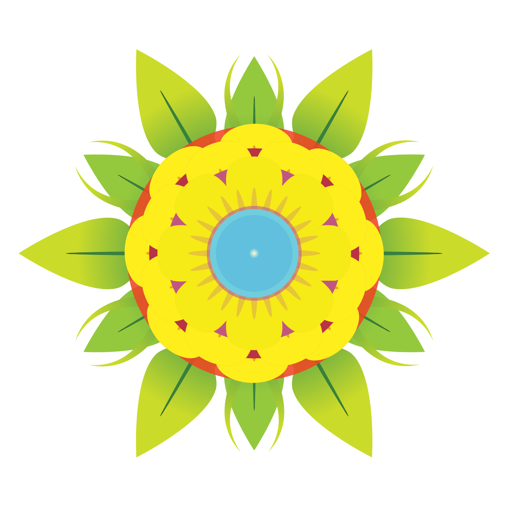 Daisy Roses Jewel Flower Posy PNG