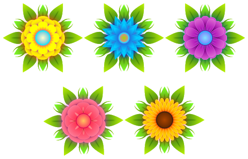 Colorful Nature Vector Favor Iris PNG