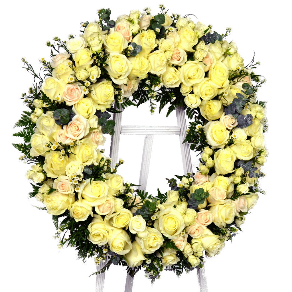 Floral Wreath Funeral Nature Lotus PNG