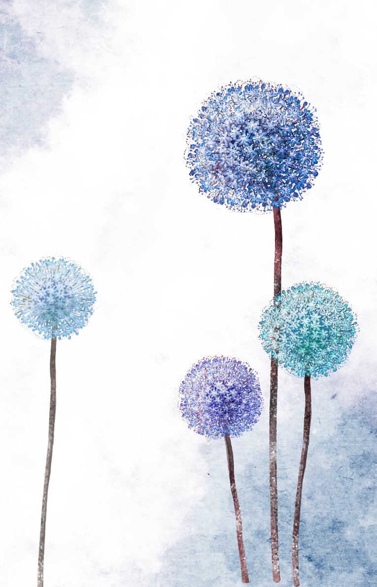 Paper Purple Dandelion Petal Blue PNG