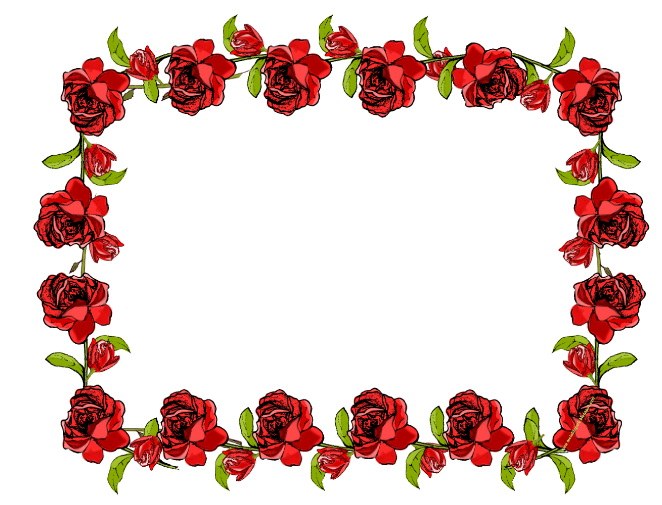 Red Wreath Florist Frame Corsage PNG