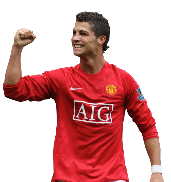 Ronaldo Cristiano Football Athlete Uniform PNG