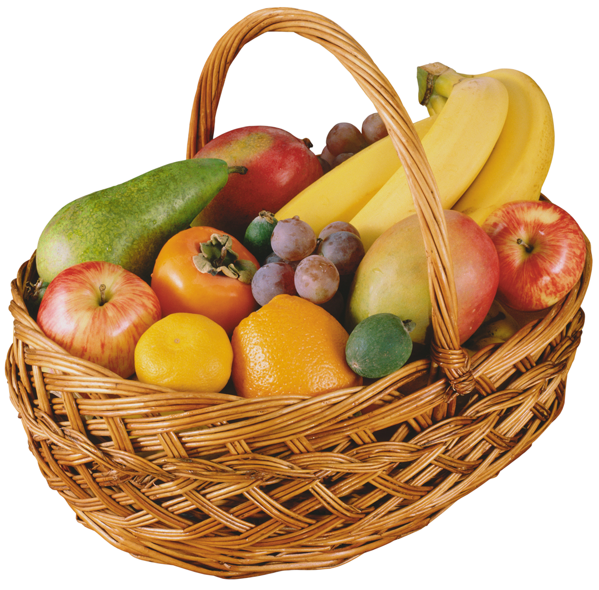 Clementines Pineapple Basket Plums Seafood PNG