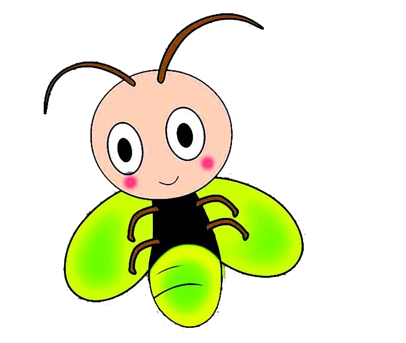 Firefly Yellow Cartoon Peach Persimmons PNG