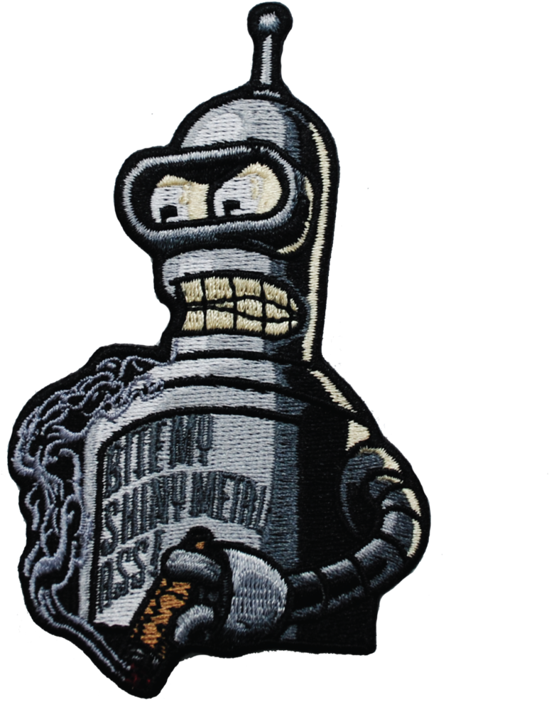 Bender Cartoon Patch PNG