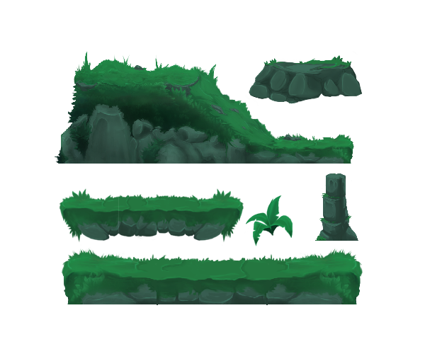 Tilebased Sidescrolling Video Tie Plastic PNG