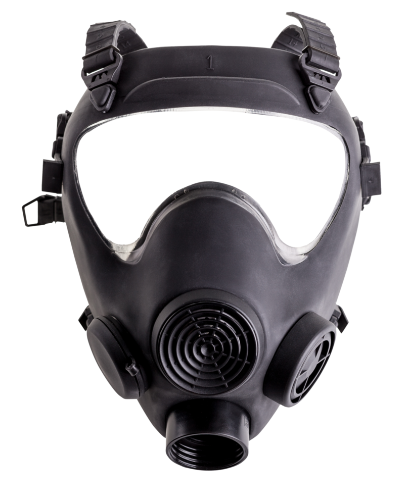 Sombrero Portable Mask Black Gas PNG