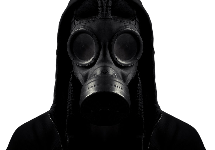 Gas White Mask Learning Arrangement PNG