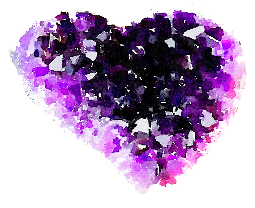 Crystal Garnet Carat Amethyst Heart PNG
