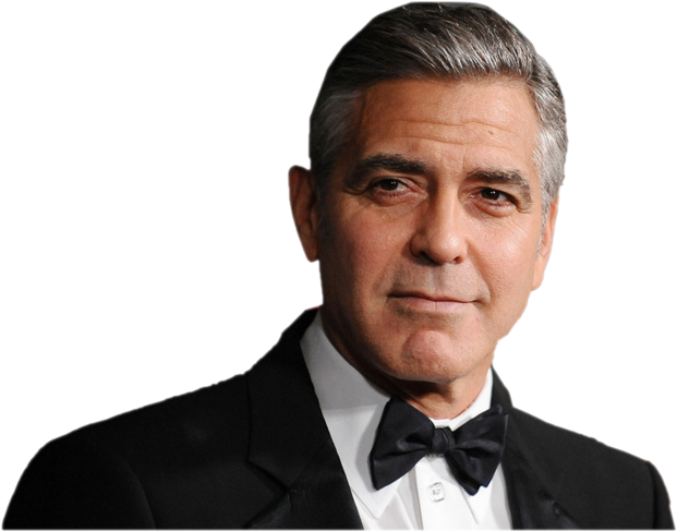 Clooney George People PNG
