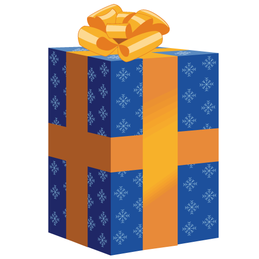 Gift Holidays Blue Giveaway Skill PNG