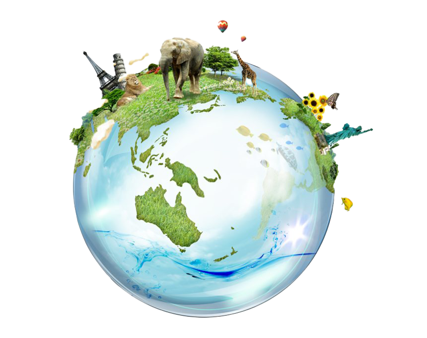 Earth Continents Multitude Overseas Globe PNG