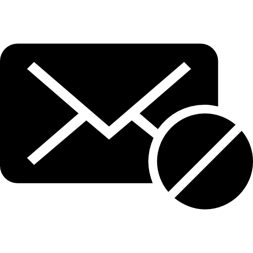 Forbidden Icons Line Email Address PNG