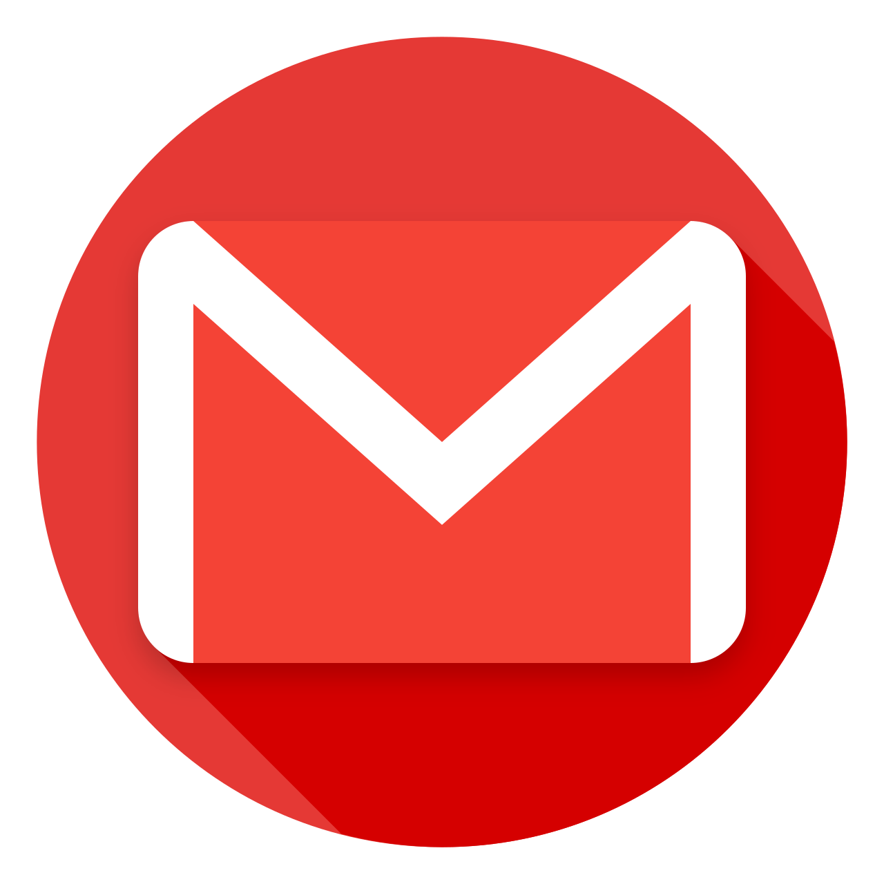 Computer Format Red Gmail Icon PNG