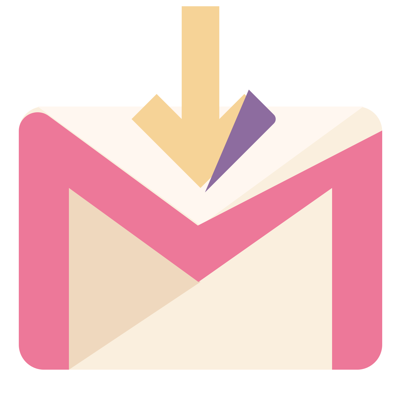 Computer Triangle Icons Pink Email PNG