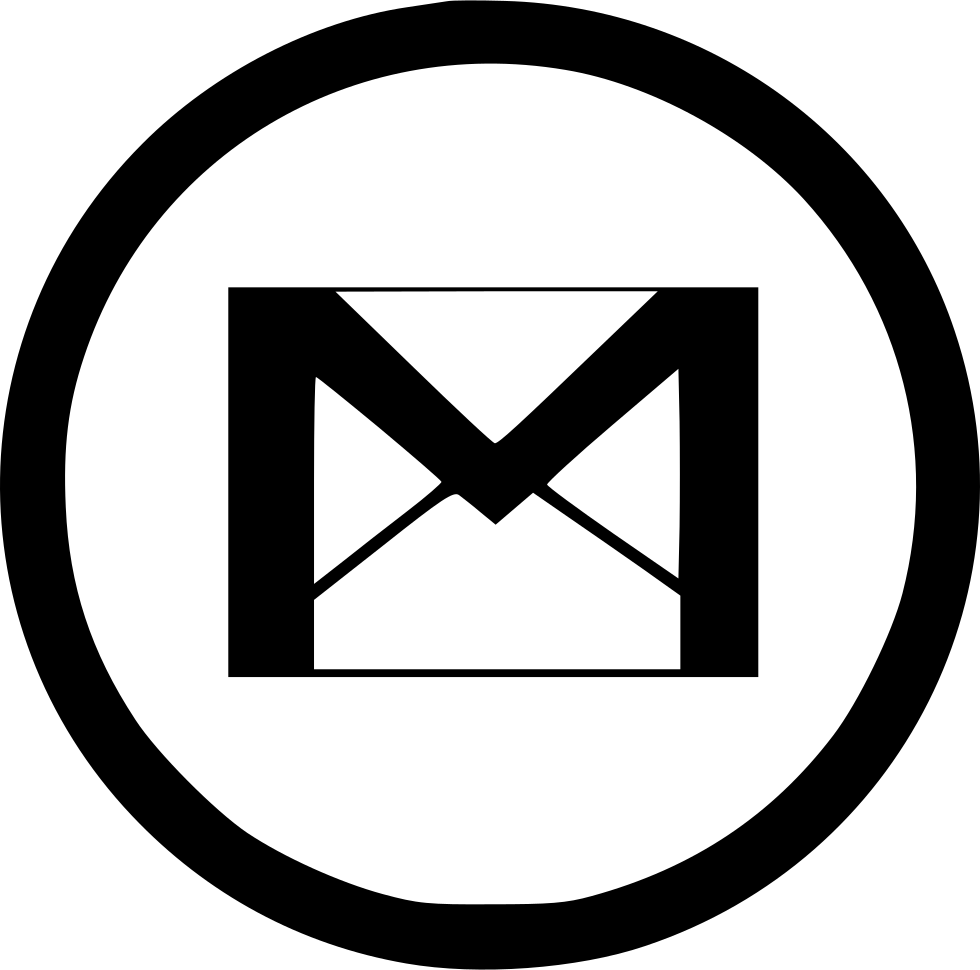Computer Black Icons Email Gmail PNG