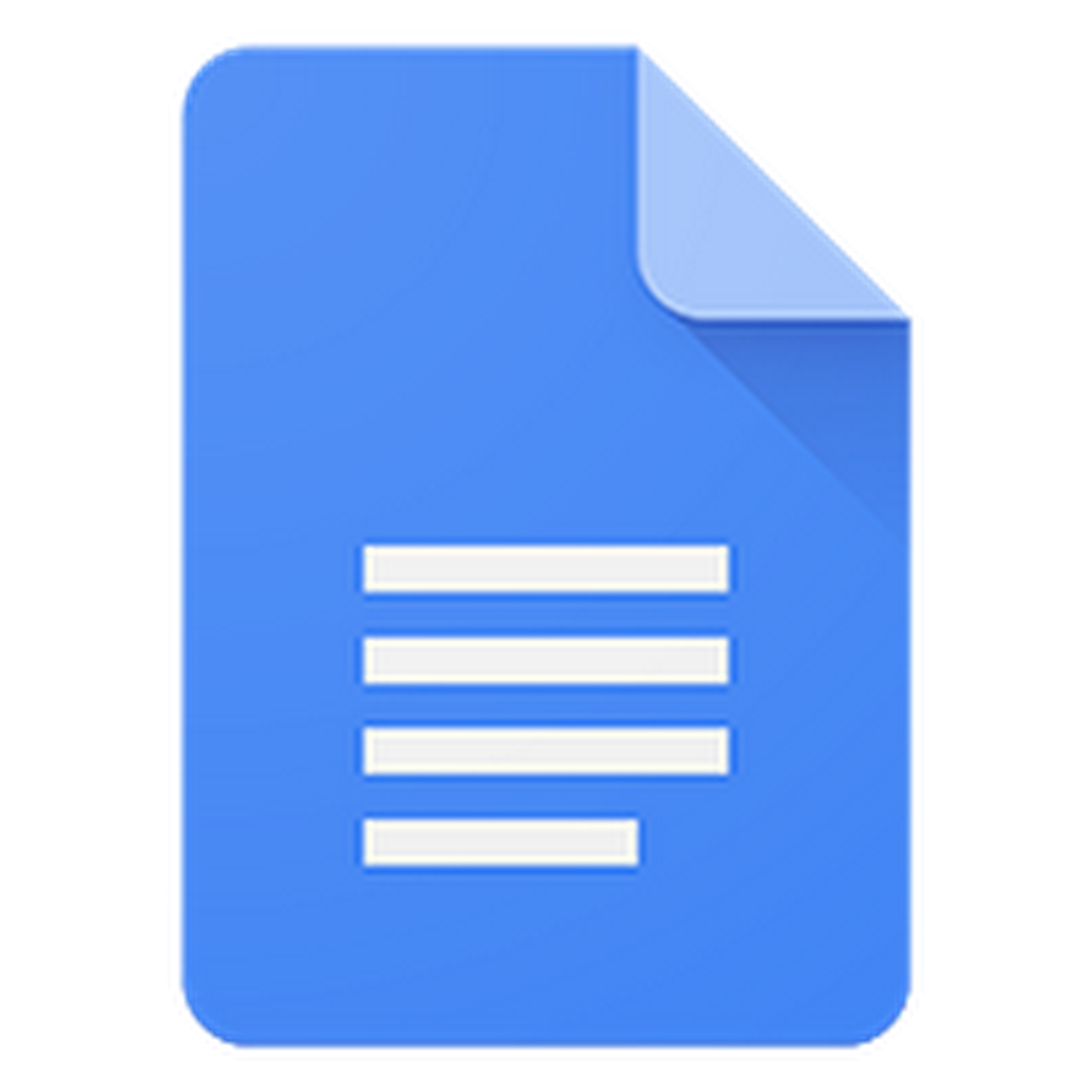 Google Docs Blue Icons Suite PNG