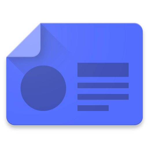 Google Newsstand Play Blue Square PNG
