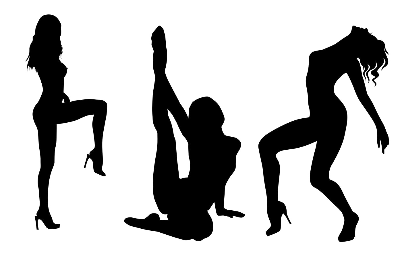 Charts Silhouette Figures Expressed Written PNG
