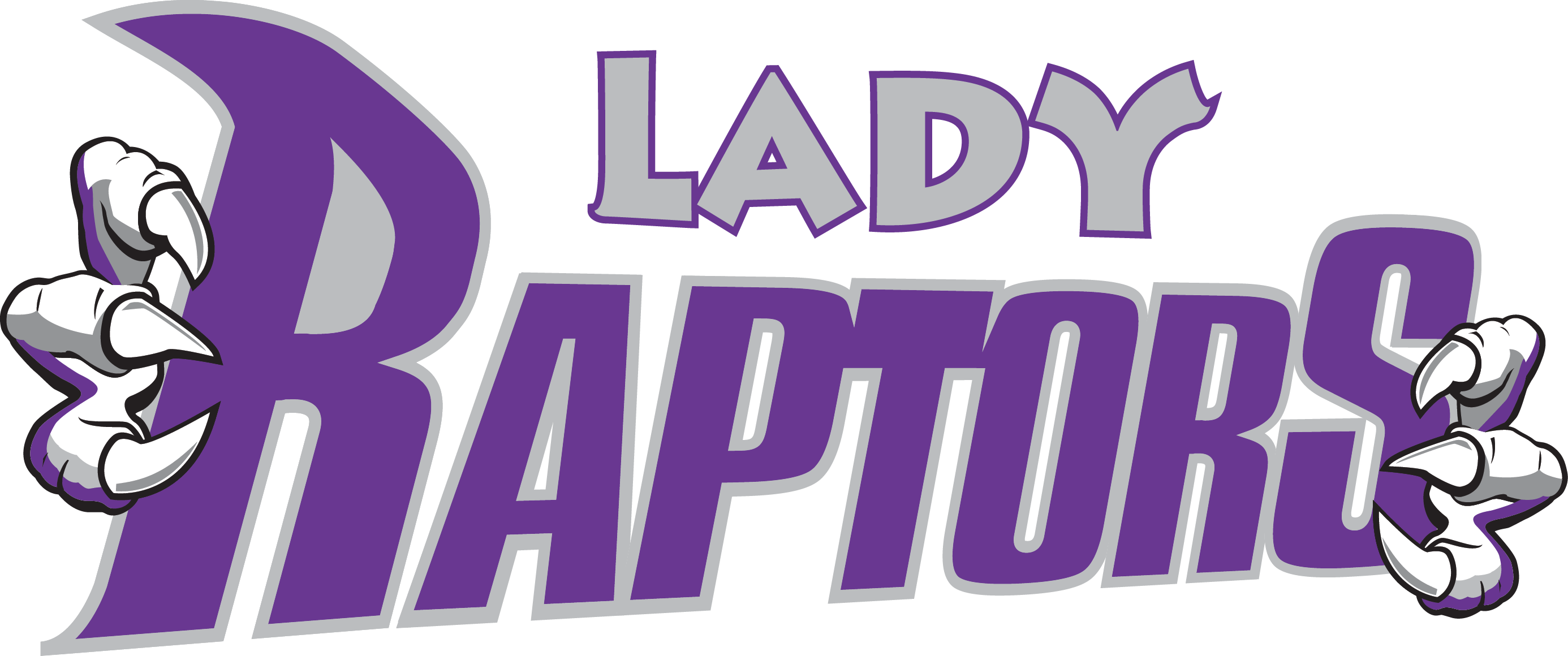 Purple Raptors Graphical Framing Text PNG
