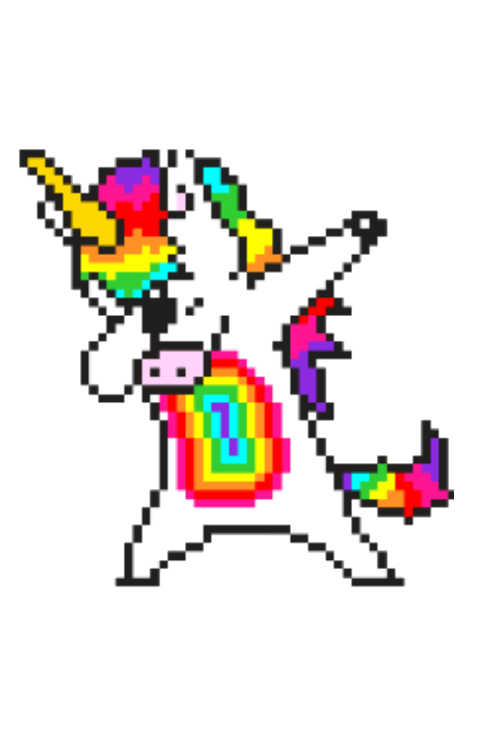 Drawing Figure Area Pixel Unicorn PNG