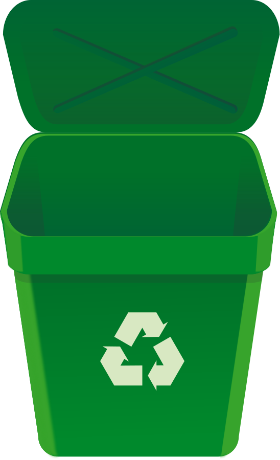 Grass Product Container Recycling Bin PNG
