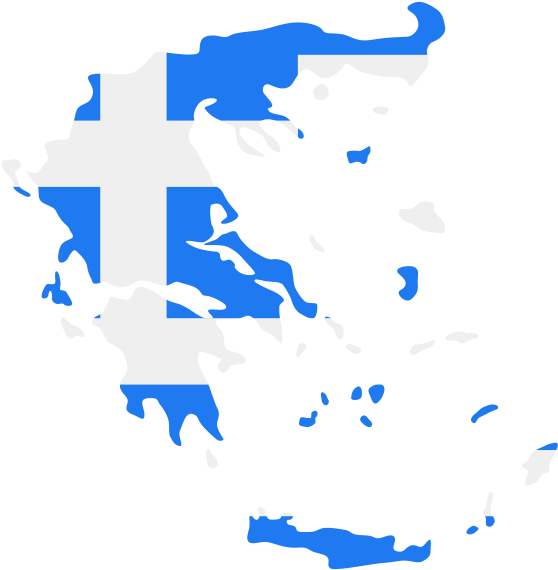 World Map Greece Blue PNG