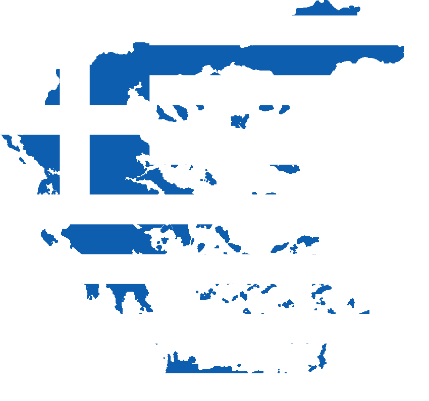 Greece Map Blue World PNG