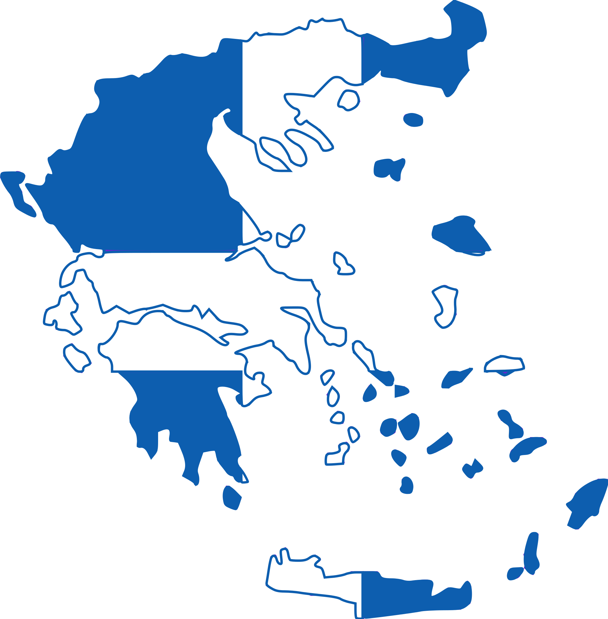 Map Blue Greece World Country PNG