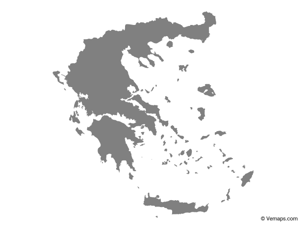 Vector Greece World Map PNG