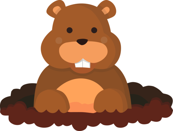 For Bear Day Cartoon Groundhog PNG