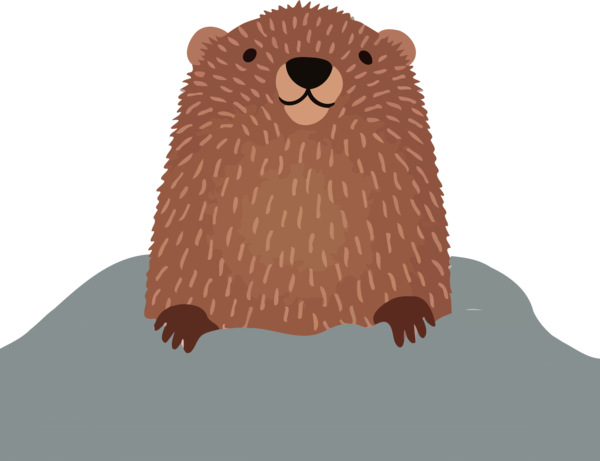Day For Groundhog Otter Decoration PNG
