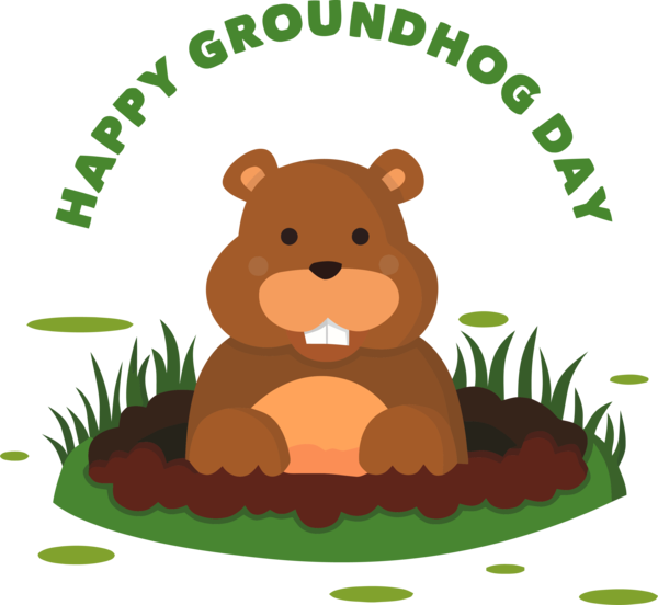 Beaver Day Traditions Cartoon Groundhog PNG