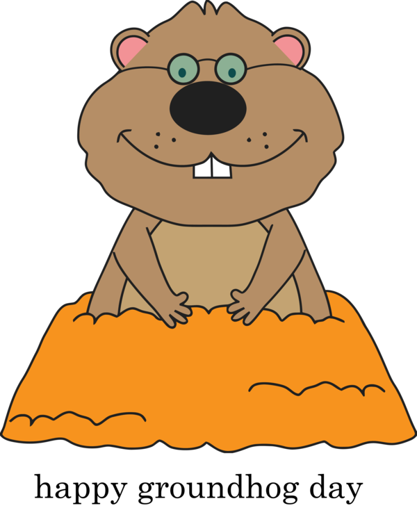 Eve Groundhog Party Cartoon Pleased PNG