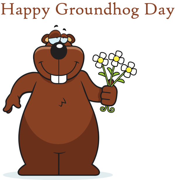 Celebration Groundhog Cartoon Day For PNG