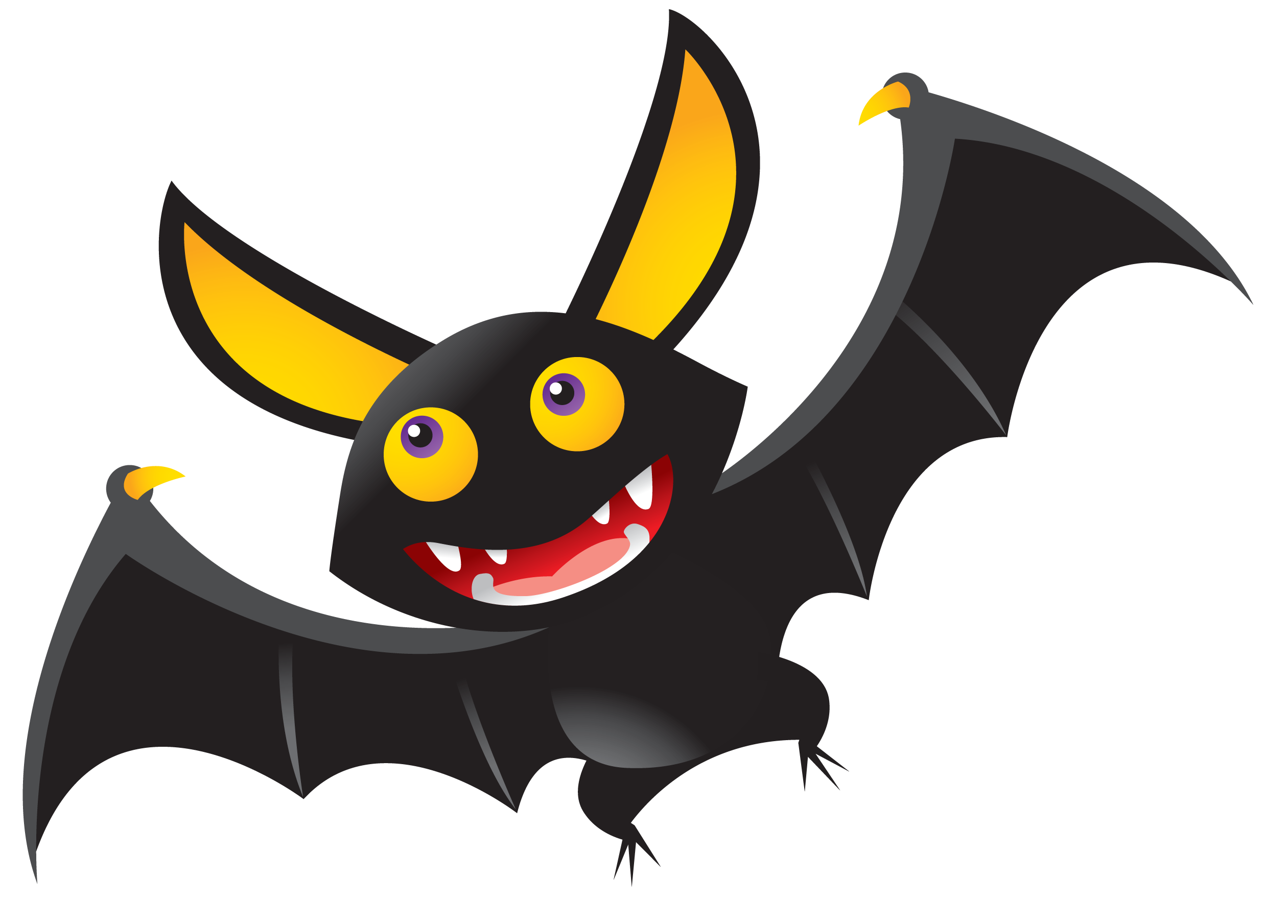Friends Summer Greetings Bat Halloween PNG